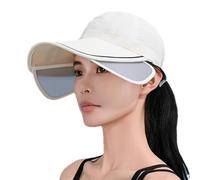 Genérico Sun Protection Visor Hat - Wide Brim Baseball Visor, Adjustable Outdoor Sun-Cap | Lightweight Breathable Outdoor Shield Headwear Equipment Adjustable Sports- Cap Sunlight Blocking Protection