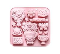 Genérico Sunflower Baking Mold, 13 Cavity Non Stick Silicone Tray, Mothers Day Cake Cookie Chocolate Candy Jelly Muffin Baking Tool, Easy Release Kitchen Bakeware for Dessert Decoration Home Use Set