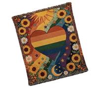 Genérico Sunflower Blanket, Floral Soft Cover, 35.4 Inches Decorative Tapestry with Lightweight Build, Plush Microfiber, Multi Function Device with Throw Style, Wall Hanging for Living Room and Dorm