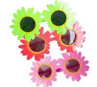 Genérico Sunflower Glasses, Daisy Sunglasses, for Funny Partie, Gift (3pcs*4)