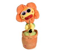 Genérico Sunflower Music Toy - Talking Flower Doll, Light Up Plush Figure | Interactive Musical Singing Animation Toy, Big Red Lips Electric Motion Speaker Character with Children Celebration