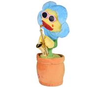 Genérico Sunflower Music Toy - Talking Flower Doll, Light Up Plush Figure | Interactive Musical Singing Animation Toy, Big Red Lips Electric Motion Speaker Character with Children Celebration