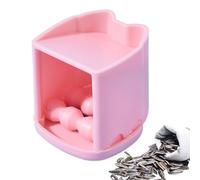 Genérico Sunflower Nut Sheller Opener - Handheld Nut Shell Remover | Sunflower Ñut Peeling Tool | ABS Ńut Desheller For Pink, 4.7cm Put Nuts Into The Peeler and Enjoy