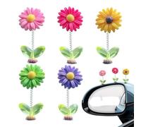 Genérico Sunflowers Dashboard Decor, 5 Pieces Shaking Head Sunflowers