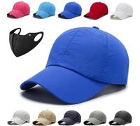 Genérico Sunscreen Breathable Baseball Cap, Quick-Dry Breathable Sun Protection Cap Adjustable Fit (Royal Blue)