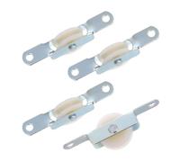 Genérico Support De Poulie Pour Parasol De Patio Lot De 4 | Kit De Réparation En Acier Inoxydable & ABS 6.3cm | Accessoire De Remplacement Coulissement Fluide Jardin