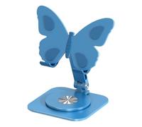 Genérico Support De Téléphone Pour Bureau, Réglable Et Pliable, 13 X 10 X 11,8 Cm, Support De Téléphone Portable Papillon, SupportDeTéléphone Réglable, Stabilité Rotative, Pour Les Voyages D'études À