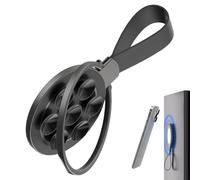 Generico Support Téléphone Magnétique À Ventouse - Pliant Réglable Avec Miroir | Support Universel Smartphone, Fixation Murale Salle De Bain, Cuisine, Bureau, Table, Dortoir, Appartement |