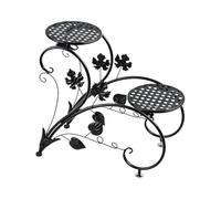 Genérico Supporto Per Piante In Ferro - 45×42,5×21×18 Cm Resistente Alla Ruggine A Più Livelli | Scaffale Per Piante Esterno,per Soggiorno Camera Ingresso Balcone Terrazzo Giardino Angolo