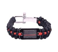 Genérico Survival Bracelets for Men - 550 Cord Paracord,Adjustable Shackle, Veterans US Spirit for Man Outdoor Use