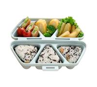Genérico Sushi Mold - 6 Cavity non Stick Kitchen Gadget, Triangle Rice Ball Maker | Easy Press Onigiri Shaping Tool Set, Reusable Food Grade Rice Forming Kit For Beginners Kids Adults Meal Prep Home