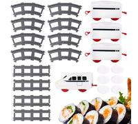 Genérico Sushi Train Toys - Freight Train Children | Tren ferrocarril con placa de tren eléctrico | Toddler Train Set for Sushi Display Table Swing Plate Boys & Girls from 4 Years Old