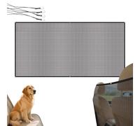 Genérico SUV Dog Barrier Mesh, Adjustable Car Divider, 23.62x47.24inch Backseat Pet Net with Frame, Portable Nylon Safety Partition System, Vehicle Travel Control Design Style, Truck Van Use