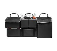 Genérico SUV Trunk Organizer, Foldable Car Storage Bag, Large Capacity Fabric Organizers with Reinforced Design, Compartment Vehicle Storage, Car Boot Organizer, Interior Accessory for Tools Toys