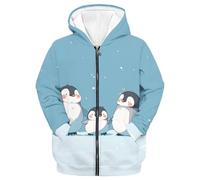 Genérico Sweat à Capuche pour Enfant, Tissu résistant et Doux, Manches Longues, Coupe décontractée, idéal pour l'école et Les Jeux quotidiens, facile d'entretien (Sky Blue, 3-4 Years)