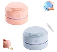 Genérico Swiftvac - Smart Vacuum Cleaner, Swiftvac Robot Vacuum 3 in 1, Powerful Handheld 360° Cleaning Without Dead Angles, Quiet Operation for Comprehensive Cleaning (Pink+Blue)