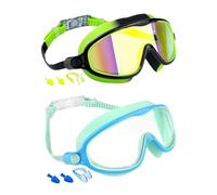 Genérico Swim Goggles, Kids Pool Goggles, Anti-Fog Leak-Proof Swimming Eyewear with Nose Clip for Boys Girls, Summer Beach Diving Accessories forPool Snorkeling Water Play