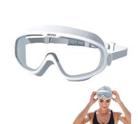Genérico Swimming Goggles - ABS Anti Fog Big Frame, Waterproof Clear Lens Swim | UV Protection Swim Eyewear, Comfortable Silicone Seal Goggles For Men Women Pool Open Water Use