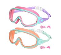 Genérico Swimming Goggles, Pool Eyeglass, 6.5x2.56 Inches Anti Fog No Leaking Swim Accessories, Eyewear with Nose Clip, Water Eyeglasses for Diving, Snorkeling, Beach, Pools, Summer Outing