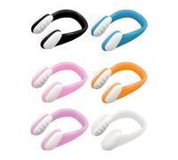 Genérico Swimming Nose Clip, Silicone Swim Nose Plug Set, 6 Pieces Reusable Waterproof Protector for Adults Kids Water Sports Surfing Diving Training Pool Competition Use, 4.5x2x3.5cm