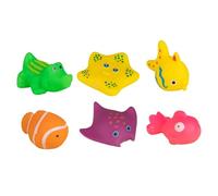 Genérico Swimming Pool Cat Toy, Interactive Pet Water Toys, Squeaky PVC Floating Desigan, Bath and Pool Fun, Ideal for Bored Cats, Backyard Water Use, 2-7 Inches, Multicolor, 6 Pieces
