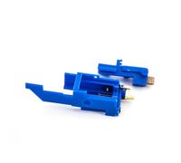 Genérico Switch o gatillo SHS V3, Azul, Compatible con Gearbox Airsoft V3 AK/G36/AUG/SIG, Polímero con Contactos Metálicos