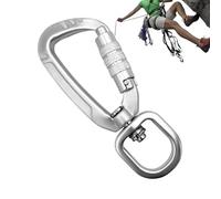 Generico Swivel Carabiner - 4KN Locking Carabiner Buckle | Anti-Slip Buckles for Climbing Camping Hiking Backpacking Hammock Gym Fishing Travel And Others