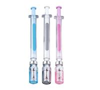 Genérico Syringe Gel Pens - Ink Writing Set, 5.91 Inches Smooth Flow Ballpoint Tip, School Supplies with Novelty Design, Office Stationery with 3 Piece Set, Gel Pens for Journaling Use
