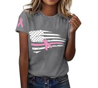 Genérico T-Shirt Classique Coupe régulière pour Femme, décontracté, Confortable, basique, pour Tous Les jours, polyvalent, pour toutes Les saisons Camisetas Térmicas Mujer (Grey, L)