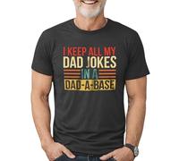 Genérico T-Shirt Homem - Camiseta Personalizada Hombre Camisas de papá para Hombres Guardo Todos mis Chistes de papá en una Camisa de papá Camisa de papá para papá