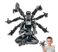 Genérico T13 Actionfigur mit 8 Armen (14cm) | Vollbeweglicher Roboter & Sammelfigur | Mehrgelenkiges DIY Modell aus - Desktop Deko & Geschenk