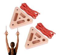 Generico Tabla de entrenamiento para escalada - Triangular de madera de | fitness con tomas de más profundidad | Montaje en puerta, para garaje, sótano, apartamento,