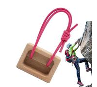 Genérico Tabla de escalada, Equipo de entrenamiento de madera compacto y portátil, marco de escalada de madera, para interior, exterior, puerta, pared, oficina, dormitorio, tracción,