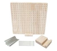 Generico Tabla para el bloqueo de los trabajos de ganchillo | Juego de ganchillo de 23 x 23 cm, juego de madera para bloqueo | Para amantes del trabajo de punto, mujeres, esposa, madre, abuela y casa