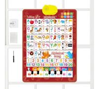 Genérico Tablas De Pared Parlantes | Póster Interactivo Hablante | Interactivo Bilingüe Educativo | Integra Aprendizaje De Letras Y Números Junto con Música Entretenida - Ayuda con El Aprendizaje