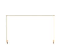 Genérico Table Arch Stand with Clamps, 250x123x3cm Metal Adjustable Over-The-Table Rod Rack for Dining Decorations, Catering, Wedding, Party, Picnic