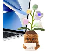 Genérico Table Lamp - 2.36×6.30in desk lamp, Lightweight Lily Flower Table Lamp, wool Cute Flower Desk Decor | Portable Lily of The Valley Floral Tabletop Lamps for Bedroom, Living Room, Children'