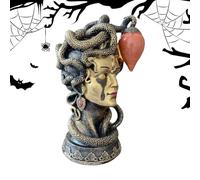 Genérico Table Lamp - 7.87in Gothic Light | Halloween Skull Figurine Decoration For Home | USB Plug Resin Desk Nightlight, Ambient LED Bedside Centerpiece For Bedroom Living Room Kitchen Collectible