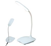 Genérico Table Lamp For Bedroom - Adjustable Rotatable Gooseneck LED Desk Lamps | 3 Modes Easy USB Charging Eye-Caring Study Lamp, Small Desk Lamps Bright Night Light For Dorm Essentials