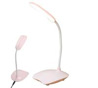 Genérico Table Lamp For Bedroom - Adjustable Rotatable Gooseneck LED Desk Lamps | 3 Modes Easy USB Charging Eye-Caring Study Lamp, Small Desk Lamps Bright Night Light For Dorm Essentials
