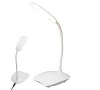 Genérico Table Lamp For Bedroom - Adjustable Rotatable Gooseneck LED Desk Lamps | 3 Modes Easy USB Charging Eye-Caring Study Lamp, Small Desk Lamps Bright Night Light For Dorm Essentials