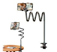 Genérico Table Mount Stand | 360-degree Rotation Stable Bolt Clamp Cell Bedside Clip | Adjustable Fits Tablets Below 10.5 Inches Holder Flexible Arm For Comfortable Viewing Angle