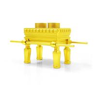 Genérico Table of Showbread Replica Ark of The Covenant Religious Statue Gold- Réplica Sagrada en Resina Dorada con Efecto Pátina Antigua, Modelo Bíblico para Coleccionistas.