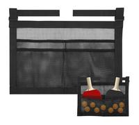 Genérico Table Tennis Holder, Tear Resistant Mesh Under Table Storage Organizer Portable Pong Case, Lightweight Durable Storage Bag for Men Women Boys Girls Teens Family Training Use