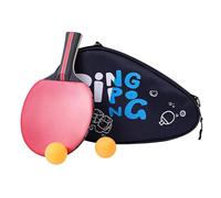 Genérico Table Tennis Paddle Case - Waterproof Hard Storage Case,Adjustable Strap Table Tennis Racket Organizer with Ball Compartment - For Equipment Accessories Gym Sports Athlete Men Women Travel