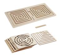 Genérico Tablero de Actividades de Laberinto: Juego de cognitivo de Madera, Juguete de Ruta de Entrenamiento Cerebral, Tablero de Aprendizaje de Control Manual | Constructor de Habilidades educati