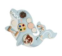 Genérico Tablero De Actividades De Pared: Panel Sensorial De Madera 11 En 1, Tablero Ocupado Children Juguete De Aprendizaje Temprano Centro De Juegos Montado En La Pared Diseño Duradero