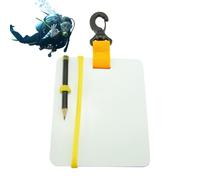 Genérico Tablero De Escritura Subacuático -, Pizarra Subacuática Clip, Giratorio Duradero Y Lápiz, para Escribir Buceo Fácil Usar | Multipurpose Outdoor Indoor Utility Functional Lightweight
