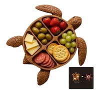 Genérico Tablero De Madera Para Charcutería | Tabla de Quesos con Diseño de Tortuga Marina | Plato Para Quesos Frutas Y Embutidos Decoración De Mesa Y Servir Fiestas