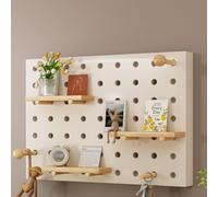 Genérico Tablero De Madera Perforado, Organizador De Pared Modular, Panel Perforado para Herramientas Y Adornos, Tablero De Bricolaje De 2 Mm, Fácil Montaje